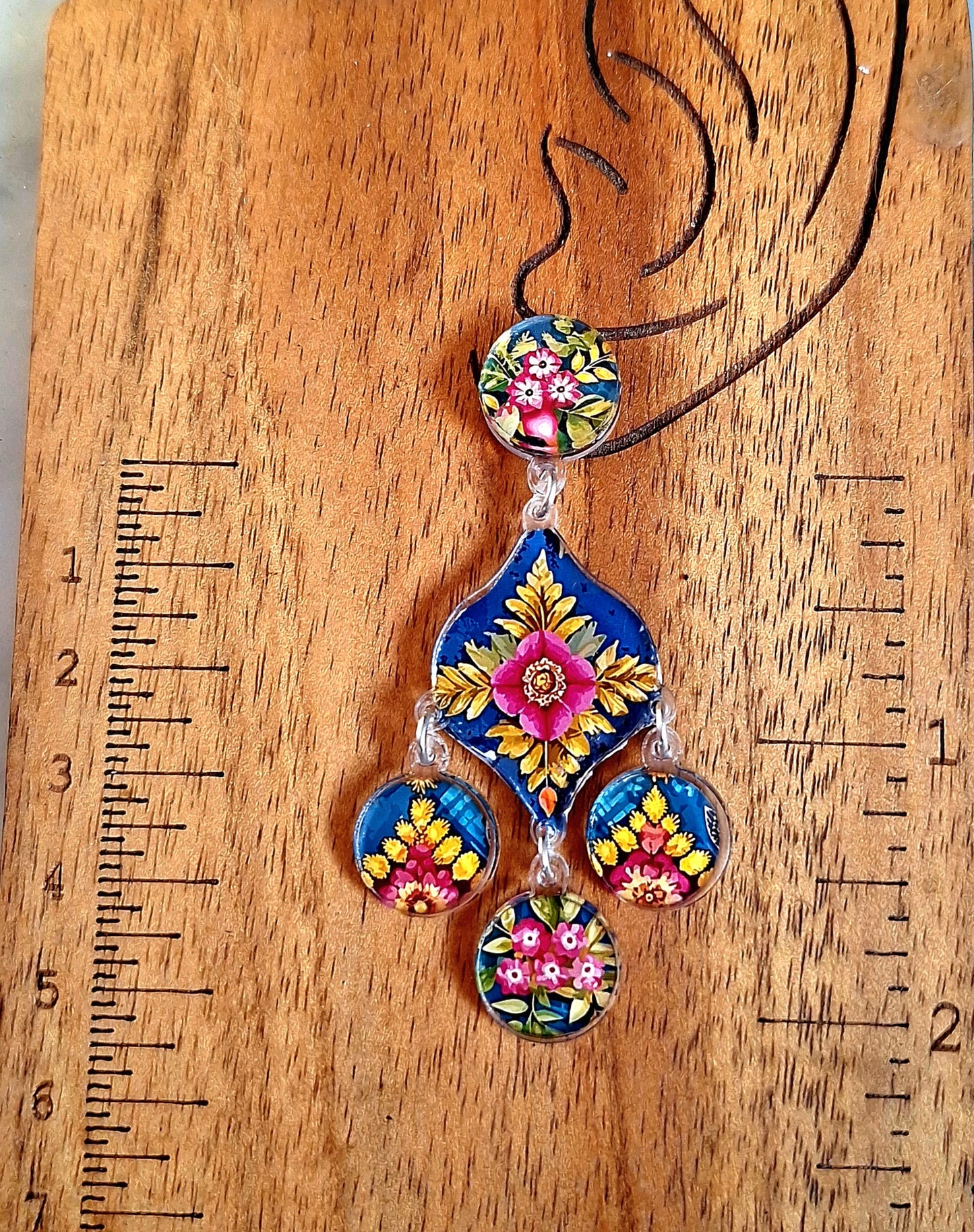 2530 Long triple earrings
