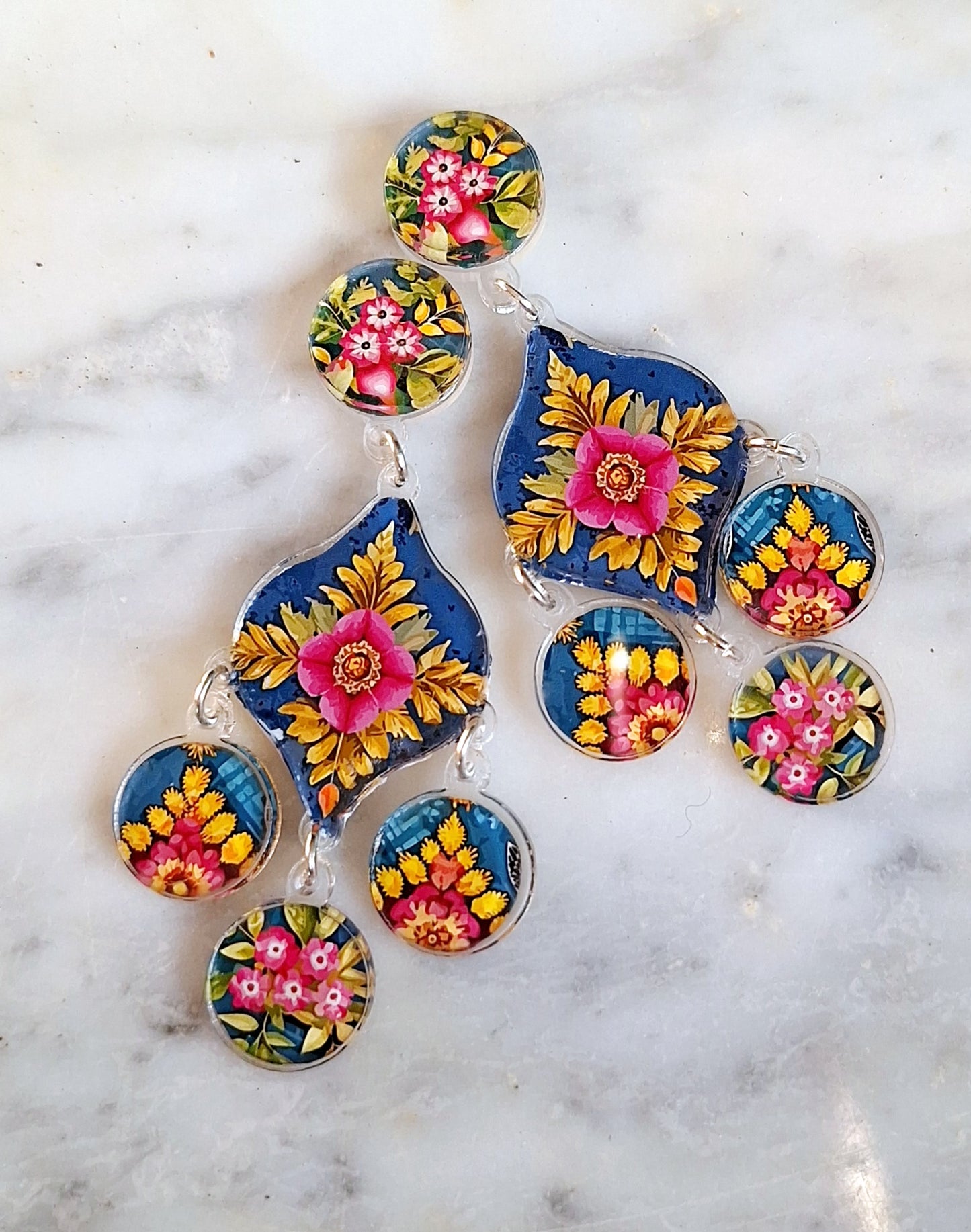 2530 Long triple earrings