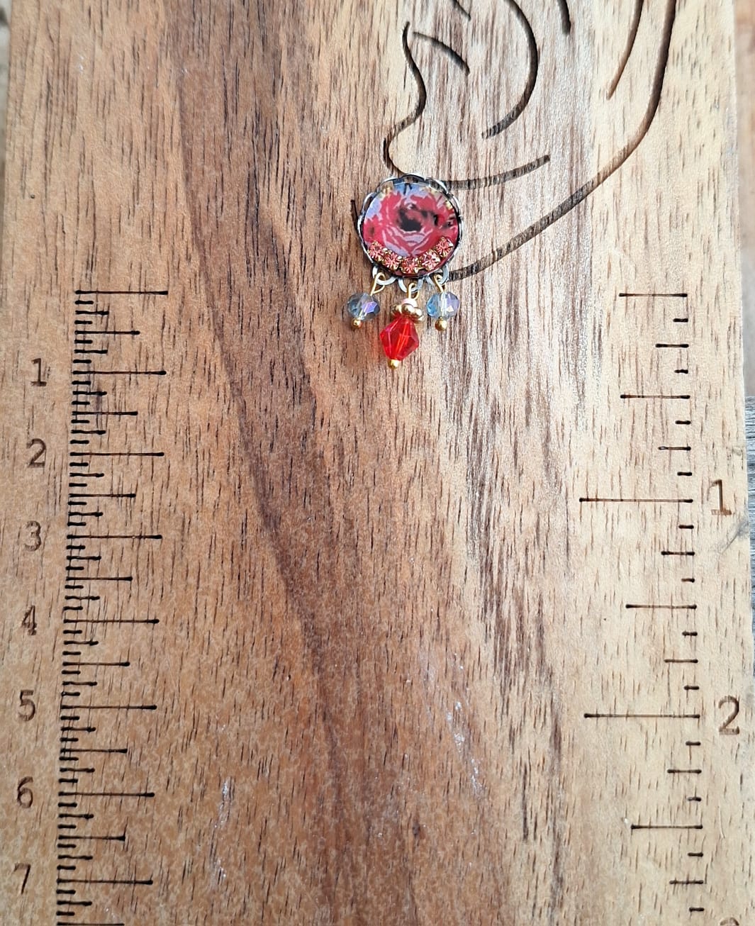 Rosy Beaded Earrings