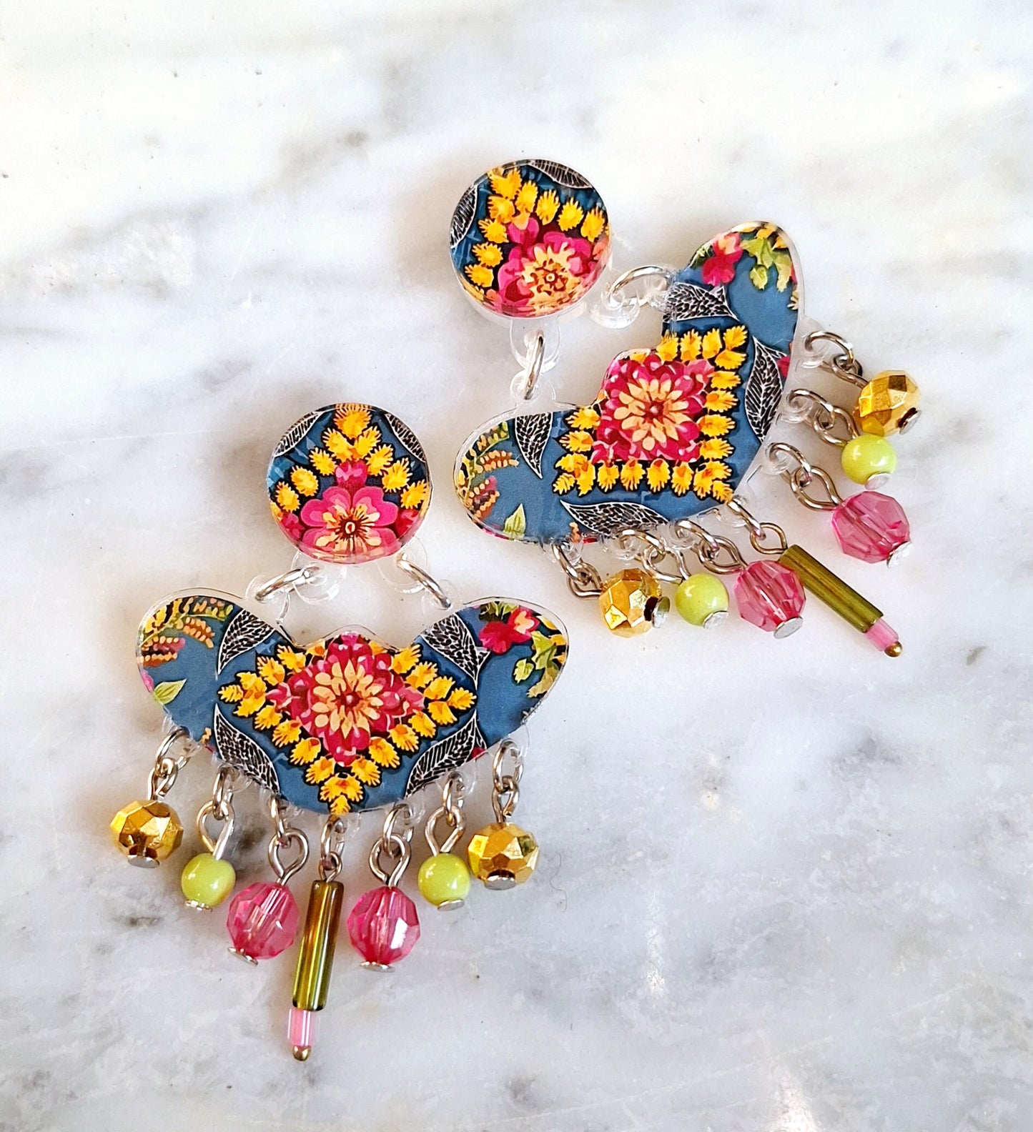 2529 Large boat earrings