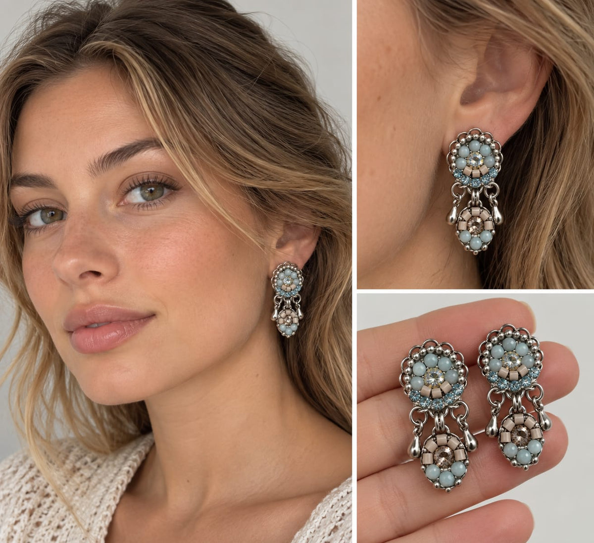 Moonlit Aqua Earrings
