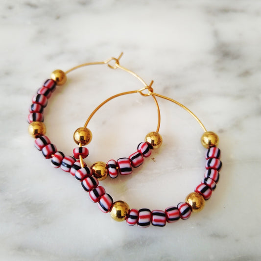 Red and Blue Summer Hoops