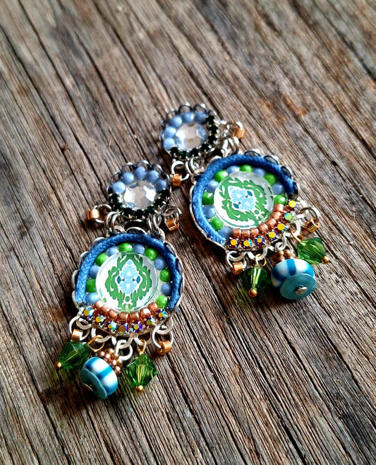 Round beaded Earrings