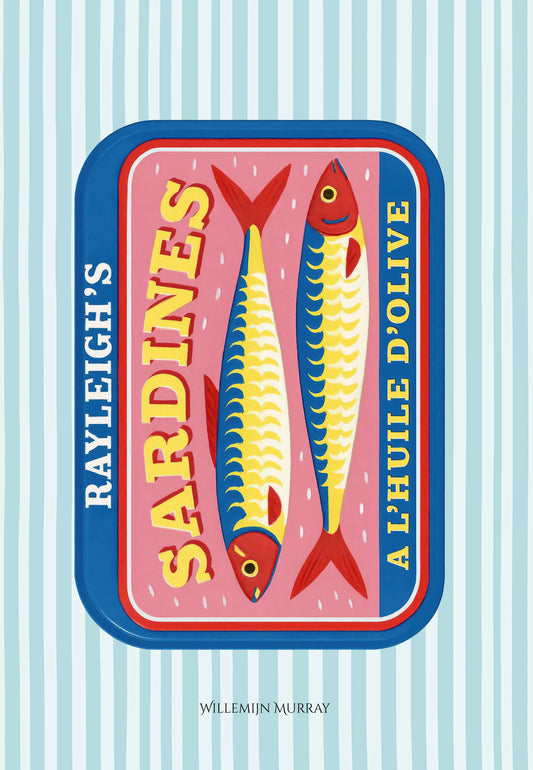 Cotton Tea Towel – 65 × 45 cm, tea Towel Sardines 4