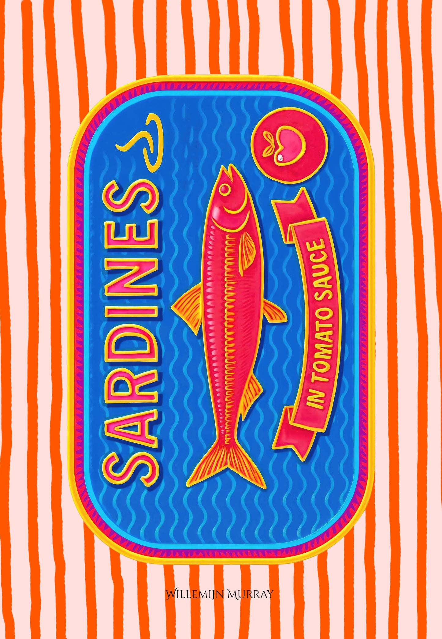Cotton Tea Towel – 65 × 45 cm, Sardines Tea Towel 3