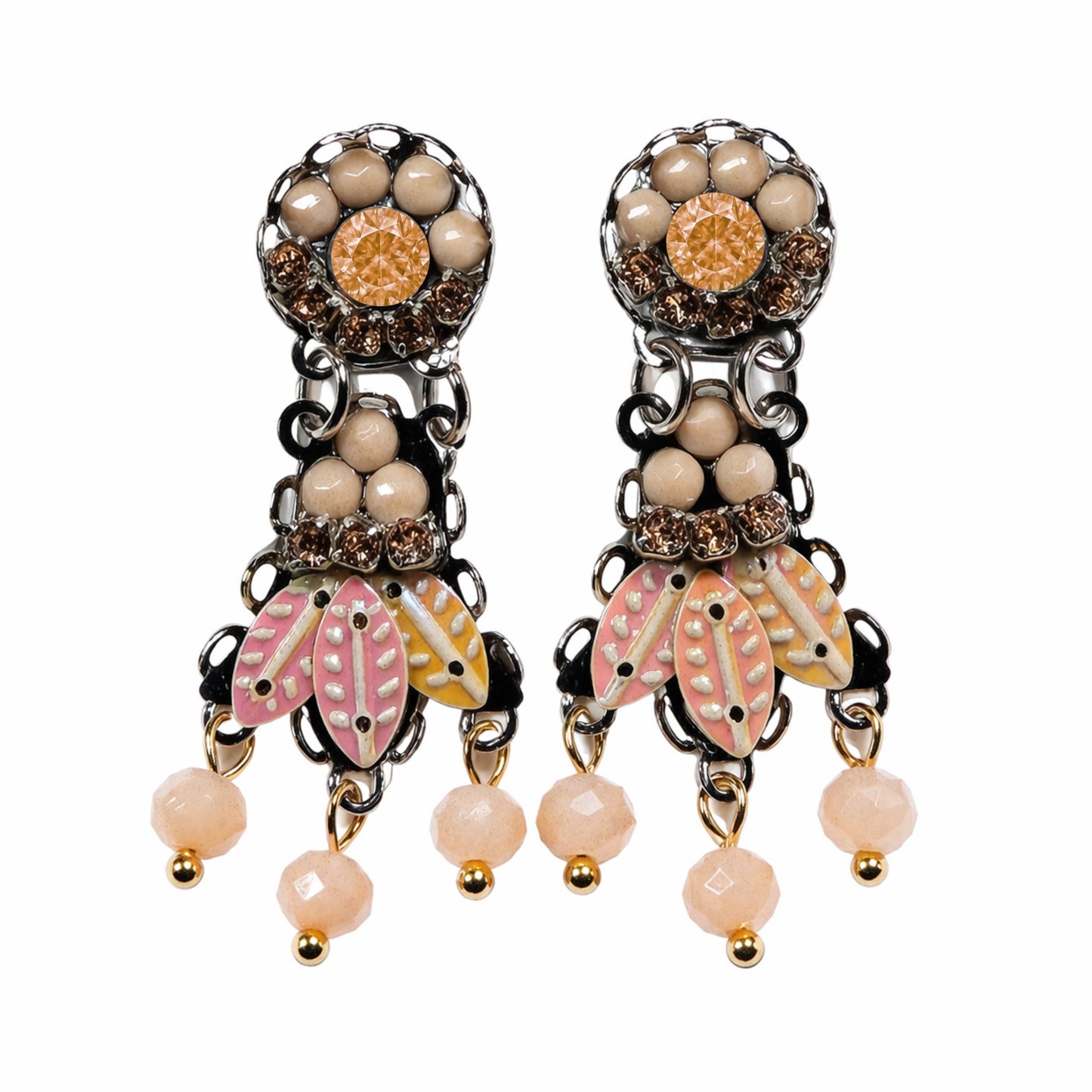 Earrings – 3.5 cm long, Blush