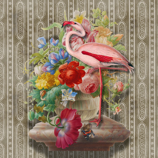 Velvet Cushion Cover – 60 × 60 cm African Baroque, Bouquet