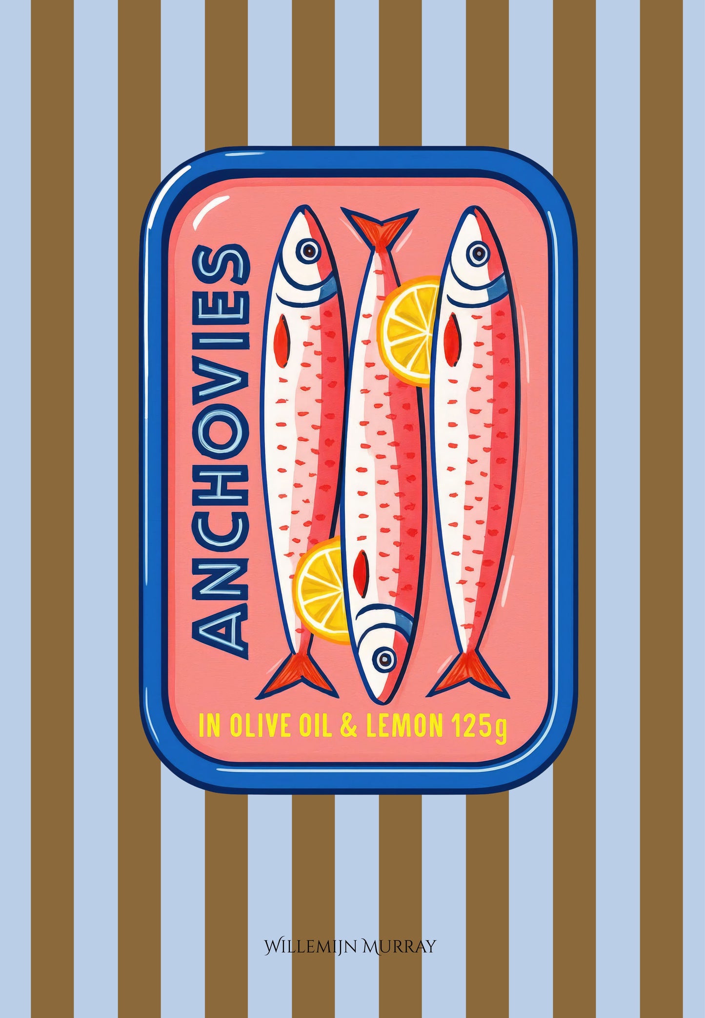 Cotton Tea Towel – 65 × 45 cm, Sardines Tea Towel 7